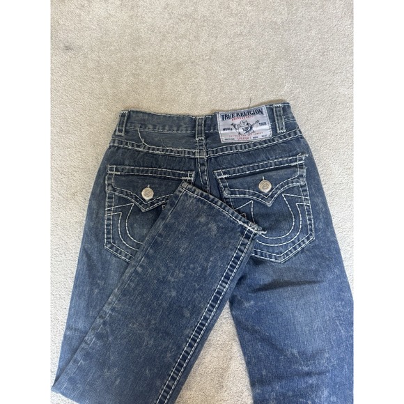 VTG‎ True Religion Rare Billy Super T Stitched Jeans Sz 32 Straight Distressed - Picture 1 of 11